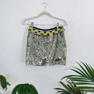 Sass & Bide sequined mini skirt